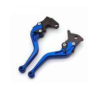 CRRYUQWWM Per Aprilia RS4 125 2011-2017 Leve Freno A Tamburo Anteriore Posteriore In Alluminio CNC Leve Freno Frizione Moto Regolabili(Blue 147mm)