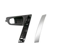 CRRYUQWWM Per Nissan Per QASHQAI J10 2007-2015 Base Maniglia Porta Auto Maniglia Interna Maniglia Argento Copertura ABS 80945-JE50A 80944-JE50A (Left Handle Silver)