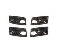 CRRYUQWWM Per Serie 5 E60 2004 2005 2006 2007 2008 2009 2010 Carbon Style Car Interior Door Handle Bowl Frame Cover Sticker Trim (04-06 Carbon Texture)