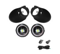 CRRYUQWWM Per Toyota Per Tacoma Per Tundra Per Sequoia 2005 2006 2007 2008 2009 2010 2011 2012 2013 2014 2015 Fendinebbia LED Angel Eyes DRL Lente Trasparente(White Ring Fog Set)