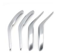 CRRYUQWWM Per X1 E84 2010-2016 4 Pezzi Set Porta Interna Auto Anteriore Posteriore Sinistra Destra Maniglia Copertura Esterna Rivestimento(Argento)
