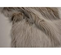 CRS Fur Fabrics Long Pile Fun Faux Fur Fabric Material-Camel Frost, 1Mtr-150cmx100cm Tessuto a Pelo Lungo in Finta Pelliccia, 1 m, 150 cm x 100 cm, Acrilico, Gelo Cammello, 150 cm