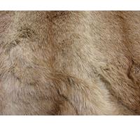 CRS Fur Fabrics Lusso Finta Pelliccia di Animale Materiale Tessuto Marrone sfumato