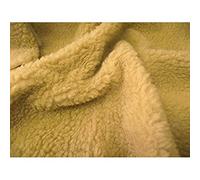 CRS Fur Fabrics Materiale del Tessuto della Pelle di Pecora del Pile della Pelliccia Sintetica Sherpa, Fibra, Farina d'avena, 1Mtr - 150cm x 100cm