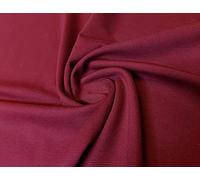 CRS Fur Fabrics Punta Royal Ponte Di Roma Tessuto Jersey Bordeaux, 1 m, 150 cm x 100 cm, 1Mtr-150cm x 100cm