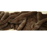 CRS Fur Fabrics Tessuto Pelliccia Sintetica Super Luxury Materiale - Super Morbide Dado Marrone - Marrone, 1Mtr - 150cm x 100cm