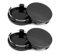 CRTATE 4 Pezzi Auto Tappi Coprimozzo, per Audi 4B0 601 170 4B0601170 60mm Auto Centro Coprimozzo Impermeabili Antiruggine Auto Styling Accessori,B