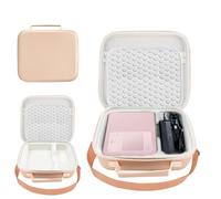 CRTBOTW Borsa rigida per stampante mobile Canon SELPHY CP1500/CP1300/CP1200 Photo - Progettata per stampante/foto/batteria/cartuccia/carta - Tracolla regolabile - Rosa