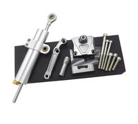 CRTQNS Accessori motociclette per Kawasaki EX250 per Ninja 250 2008 2009 2010 2011 2012 Kit di Montaggio in Alluminio per Ammortizzatore di Sterzo Regolabile per Moto Parti di Ricambio(Set 4)