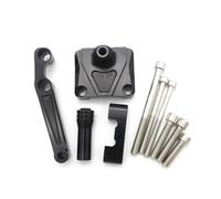 CRTQNS Accessori motociclette per Kawasaki EX250 per Ninja 250 2008 2009 2010 2011 2012 Kit di Montaggio in Alluminio per Ammortizzatore di Sterzo Regolabile per Moto Parti di Ricambio(Bracket-Black)