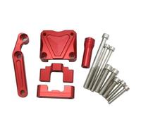 CRTQNS Accessori motociclette per Kawasaki per Ninja 300 per NINJA300 EX300 2013-2017 Kit di Montaggio con Staffa Regolabile per Ammortizzatore di Sterzo per Moto Parti di Ricambio(Bracket-Red)