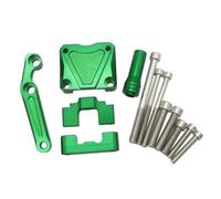 CRTQNS Accessori motociclette per Kawasaki per Ninja 300 per NINJA300 EX300 2013-2017 Kit di Montaggio con Staffa Regolabile per Ammortizzatore di Sterzo per Moto Parti di Ricambio(Bracket-Green)