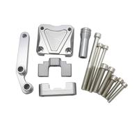 CRTQNS Accessori motociclette per Kawasaki per Ninja 300 per NINJA300 EX300 2013-2017 Kit di Montaggio con Staffa Regolabile per Ammortizzatore di Sterzo per Moto Parti di Ricambio(Bracket-Titanium)
