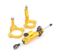 CRTQNS Accessori motociclette per Kawasaki ZX4R ZX4RR ZX-4R ZX-4RR ZX 4R 4RR 2023 2024 Moto CNC Alluminio Ammortizzatore di Sterzo Stabilizzatore Staffa di Montaggio Parti di Ricambio(Set 3)