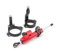 CRTQNS Accessori motociclette per Kawasaki ZX4R ZX4RR ZX-4R ZX-4RR ZX 4R 4RR 2023 2024 Moto CNC Alluminio Ammortizzatore di Sterzo Stabilizzatore Staffa di Montaggio Parti di Ricambio(Set 9)