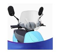 CRTQNS Accessori motociclette per SYM per CLBCU125 per CLBCU 125 Parabrezza per Moto Parabrezza Anteriore Modificato Deflettori d'Aria Parti di Ricambio(30cm Transparent)