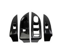 CRTQNS Accessori per Auto per Alfa Romeo per Tonale 2022 2023 2024 Pannello di Rivestimento Dell'interruttore del Finestrino di Sollevamento in Fibra di Carbonio Parti di Ricambio