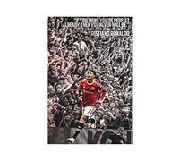 crttrs Poster su tela con giocatore di calcio Cristiano Ronaldo, decorazione per camera da letto, sport, ufficio, stanza, regalo, senza cornice, 30 x 45 cm