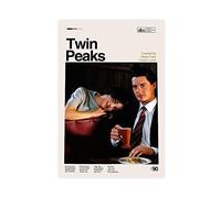 crttrs Poster su tela con motivo TV Drama TWIN PEAKS, decorazione per camera da letto, sport, ufficio, stanza, regalo, senza cornice, 30 x 45 cm