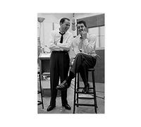 crttrs Poster su tela con stelle del cinema retrò Frank Sinatra, Dean Martin, decorazione per camera da letto, sport, ufficio, stanza, regalo, senza cornice, 50 x 75 cm