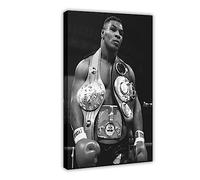 crttrs Poster su tela di Mike Tyson, decorazione artistica da parete per soggiorno, camera da letto, decorazione con cornice, 30 x 45 cm