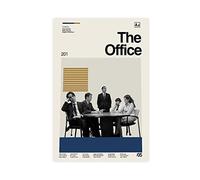 crttrs Poster su tela, motivo: The Office, decorazione per camera da letto, sport, ufficio, stanza, regalo, senza cornice, 50 x 75 cm