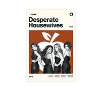 crttrs Poster vintage su tela, serie TV "Desperate housewiVES", decorazione per camera da letto, sport, paesaggio, ufficio, stanza, regalo, senza cornice, 30 x 45 cm
