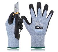 Cru553 Thin Calibro 15 Guanti Resistenti al Taglio Livello 4 Comodo Stretch Fit
