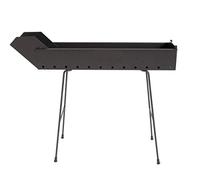 Cruccolini BA13 Barbecue Arrosticini a Carbone, Nero, 71x13x51 cm