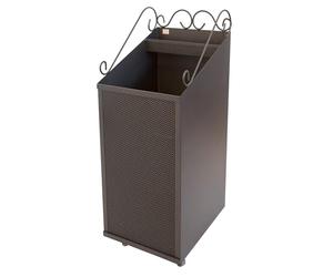 CRUCCOLINI CA007 CARRELLO PORTA LEGNA FORGIATO PER LEGNA/PELLET INE FERRO CON RUOTE