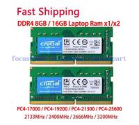Crucial 8GB 16/32GB DDR4 2133 2400 2666 3200 MHz SO-DIMM 260-Pin Laptop Speiche