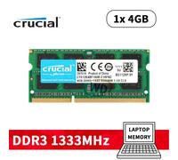 Crucial 8GB 4GB 2GB PC3-10600S DDR3 1333MHz 204-Pin CL9 SODIMM Laptop Memoria IT