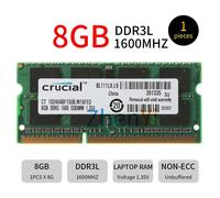 Crucial 8GB 4GB 2GB PC3L-12800S DDR3L 1600MHz 1.35V SODIMM Laptop Memoria RAM IT