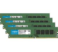 Crucial CT4K4G4DFS824A 16 GB Kit di Memoria (4 GB x4), DDR4, 2400 MT/s, PC4-19200, SR x8, DIMM, 288-Pin