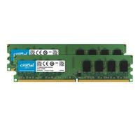 Crucial Kit da 4 GB (2 GB x 2) DDR2 800 MHz (PC2-6400) CL6 UDIMM senza buffer 24