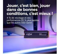 CRUCIAL - P310 - SSD interno - 4 TB - PCIe Gen4 NVMe M.2 - Con dissipatore di calore - Velocità di lettura fino a 7100 MB/s - CT4000P310SSD5