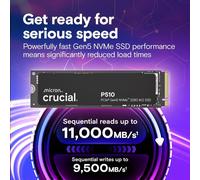 Crucial P510 1TB PCIe Gen5 NVMe M.2 SSD (CT1000P510SSD8)