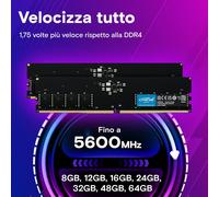 Vassoio CRUCIAL PRO 32G (1x32G) DDR5-5600 - Nouvo