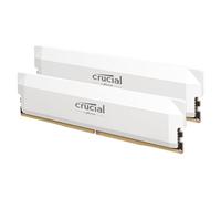 Crucial Pro RAM DDR5 64GB Kit (2x32GB) 6400MHz CL40, Memoria Overclocking Gaming, Intel XMP 3.0 / AMD EXPO, Memoria PC RAM DDR5 64GB, Bianco - CP2K32G64C40U5W