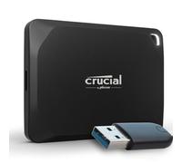 Crucial X10 Pro 4TB Portable SSD with USB-A Adapter - Up to 2100MB/s read and 2000MB/s write - PC and Mac, with Mylio Photos+, USB-C 3.2 External Solid State Drive - CT4000X10PROSSD902