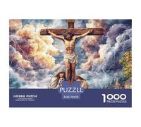 Crucifixion SceneAstonishing 1000-Piece Jigsaw Puzzles for Adults A Pantheon of Impossible, Hard, Difficult Challenging Puzzle Games for All Genders - A Unifying Challenge for Adults And Kids Age 12