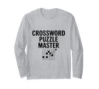 Cruciverba Master Gamer Fun Wordplay Maglia a Manica