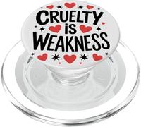 Cruelty is Debolezza Carino Semplice Ispirazione Empatica PopSockets PopGrip per MagSafe