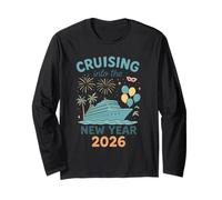 Cruise Into New Year 2026 Bringing New Year Matching Family Maglia a Manica