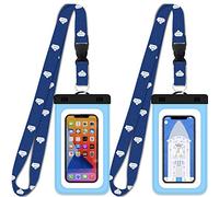 Cruise Lanyards - Custodia impermeabile per telefono cellulare con touch screen, dimensioni dello schermo fino a 6,5", per iPhone 15, 14, 13, 12, 11 Pro Max XS Plus, Samsung Galaxy S22+, Google Pixel