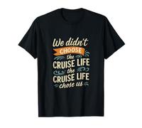 Cruise Life ha scelto noi Ocean Waves Brush Script Maglietta