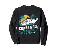 Cruise Mode Activated Tropical Vacation Ship Art Felpa