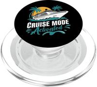 Cruise Mode Activated Tropical Vacation Ship Art PopSockets PopGrip per MagSafe