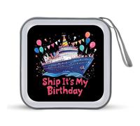 Cruise Ship It's My Birthday CD Case Holder Portable 40 Capacità DVD Wallet Storage Organizer per Auto Viaggi