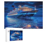 Cruise Ship Puzzle 300 Pezzi Paesaggi Classici Mondiali Ship Navigation Rompicapo Collezione Per Amanti Del Puzzle Relax E Sfida Difficile Per Adulti 300 PCS